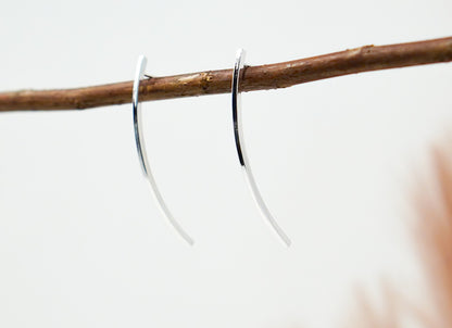 STERLING SILVER STICK EARRINGS